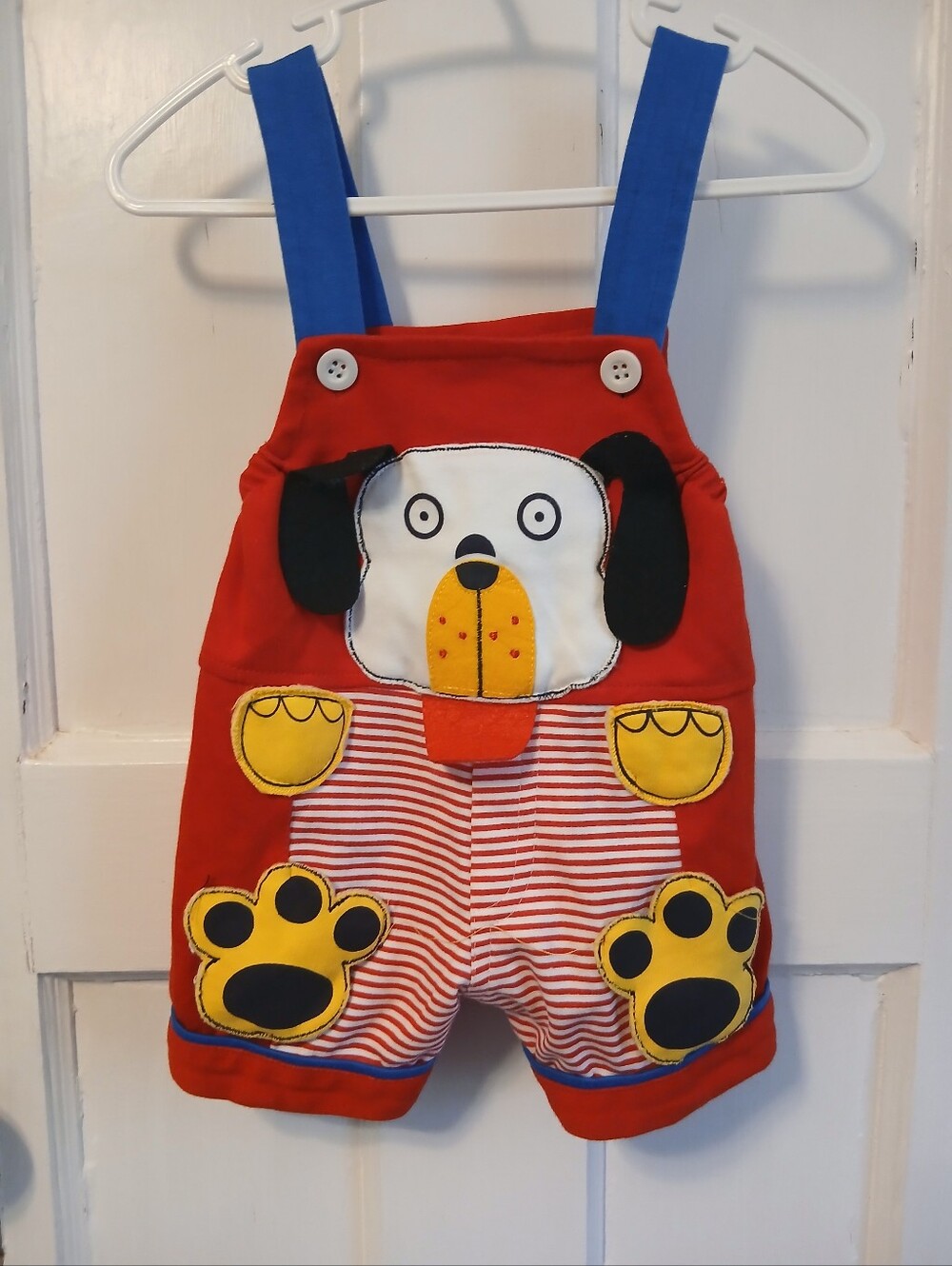 2T Overalls Boys Girls Puppy Dog Vintage Style